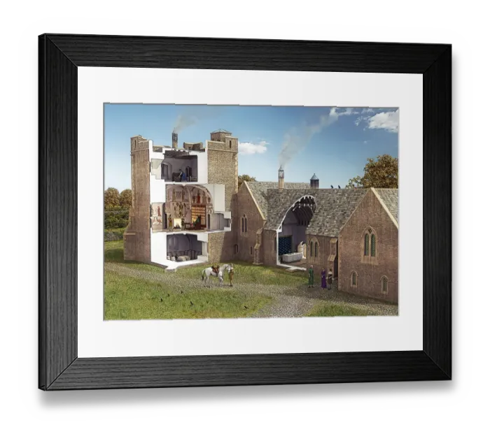 Framed Print : Longthorpe Tower IC301_001