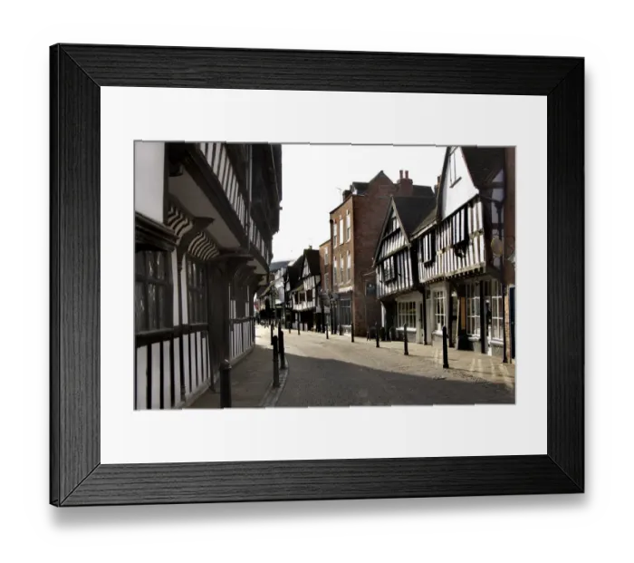 Framed Print : Friar Street Worcester DP034866 Framed Print : Friar Street Worcester DP034866