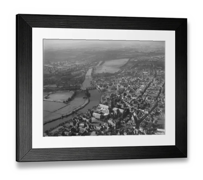 Framed Print : River Severn at Worcester HAW_09422_21