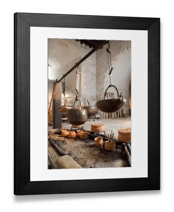 Framed Print : Dover Castle Kitchen N090200