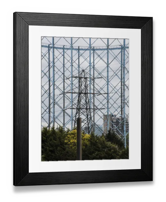 Framed Print : Gas Holder DP182680 Framed Print : Gas Holder DP182680