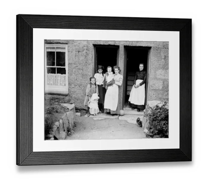 Framed Print : Venton East Square, St. Just, Cornwall a97_07634