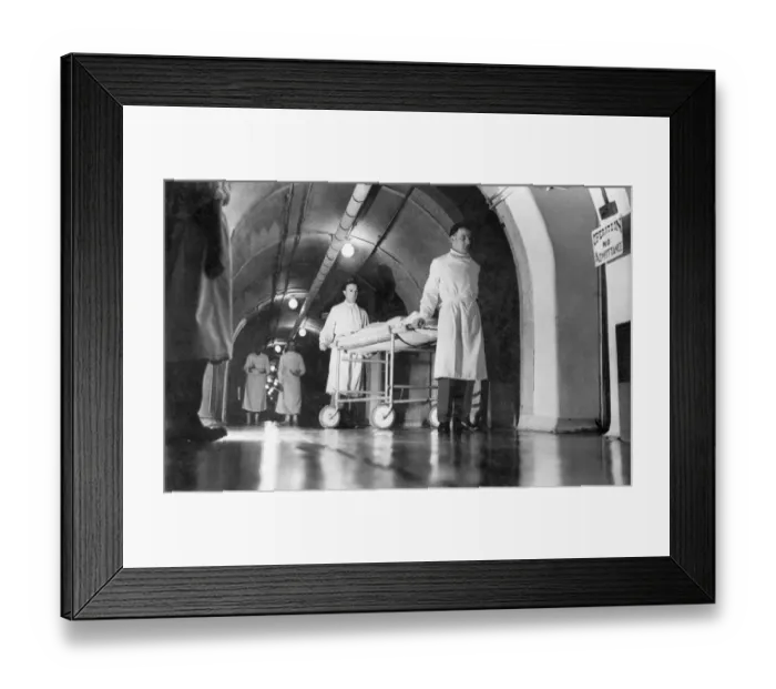 Framed Print : Dover Castle wartime tunnels 1945 N880011 Framed Print : Dover Castle wartime tunnels 1945 N880011