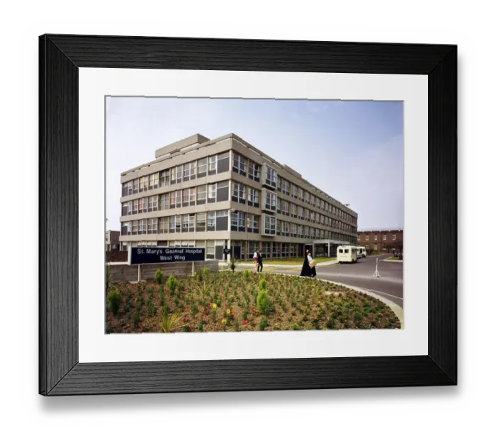 Framed Print : St Marys Hospital Portsmouth JLP01_10_00022