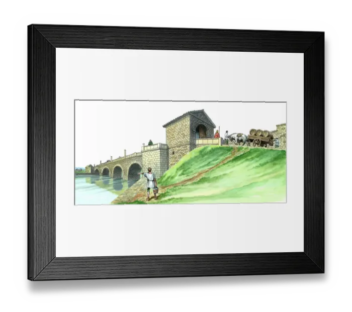 Framed Print : Hadrians Wall Chesters Bridge Abutment J980130 Framed Print : Hadrians Wall Chesters Bridge Abutment J980130