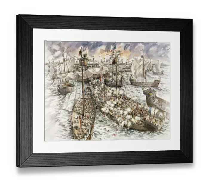 Framed Print : Dover Castle siege J020150
