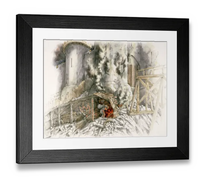 Framed Print : Dover Castle siege J020151