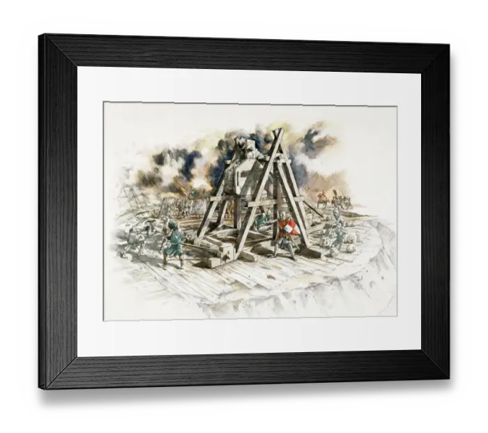 Framed Print : Dover Castle siege J020156