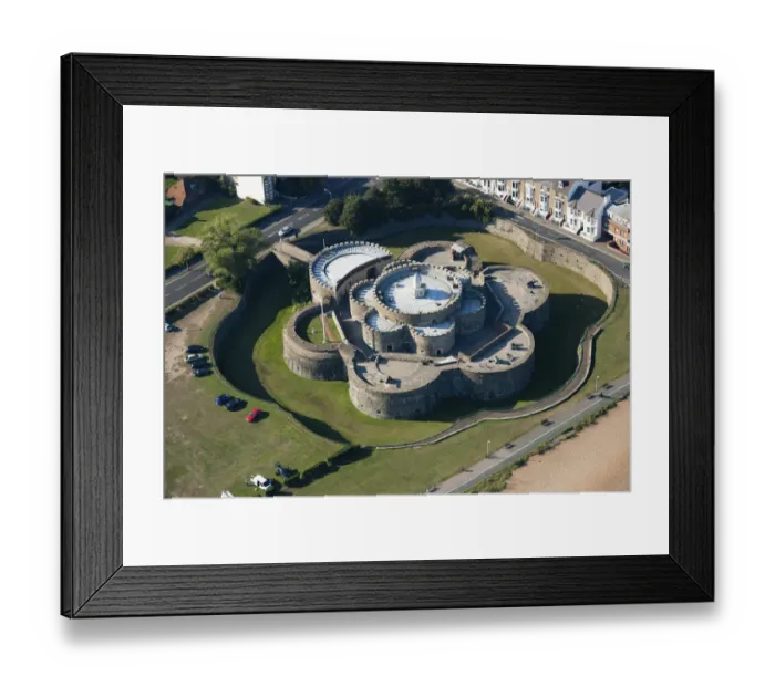 Framed Print : Aerial view of Deal Castle N110364