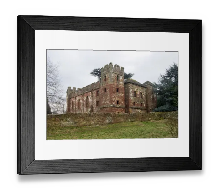 Framed Print : Acton Burnell Castle DP139086