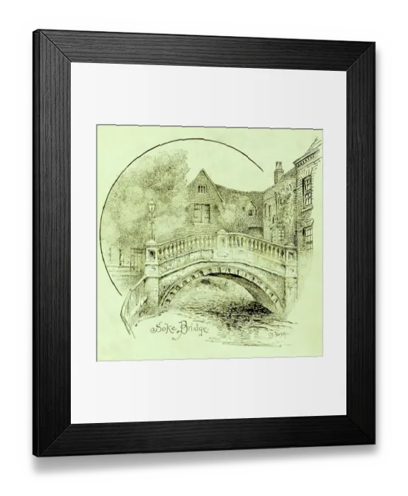 Framed Print : City Bridge, Winchester CGH01_01_0251