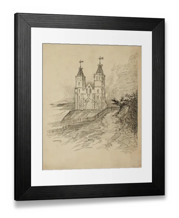 Framed Print : Reculver Towers CGH01_01_0304