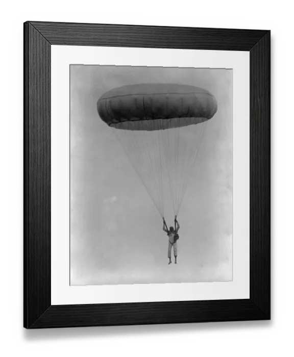 Framed Print : Parachutist AFL03_aerofilms_b251