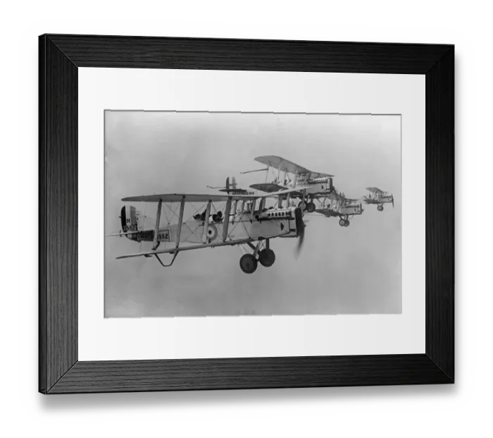 Framed Print : Biplane flight AFL03_aerofilms_c169