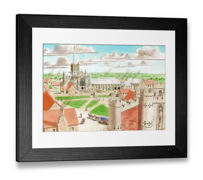 Framed Print : Thornton Abbey IC204_001