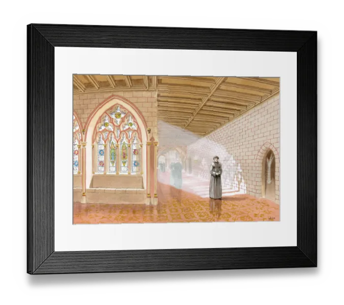 Framed Print : Cloister Walk, Thornton Abbey IC204_002