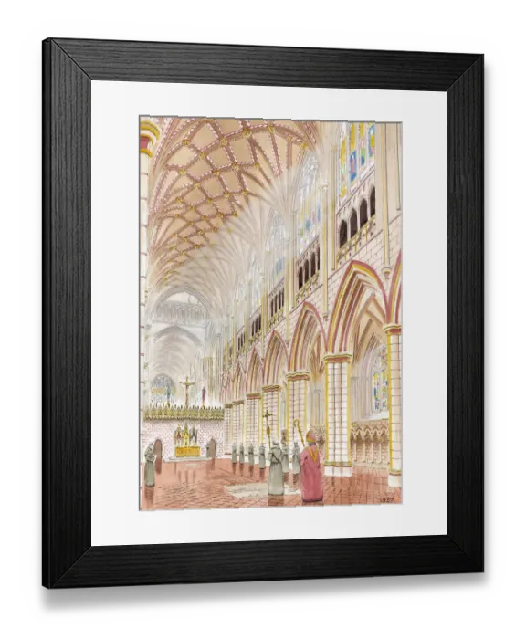 Framed Print : Church Nave, Thornton Abbey IC204_003