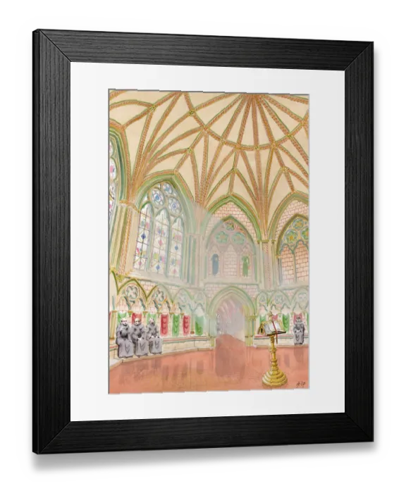 Framed Print : Chapter House, Thornton Abbey IC204_004 Framed Print : Chapter House, Thornton Abbey IC204_004