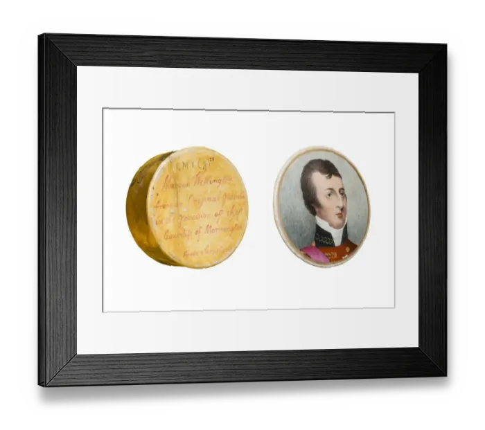 Framed Print : Duke of Wellington Paste Pot Lid DP173092