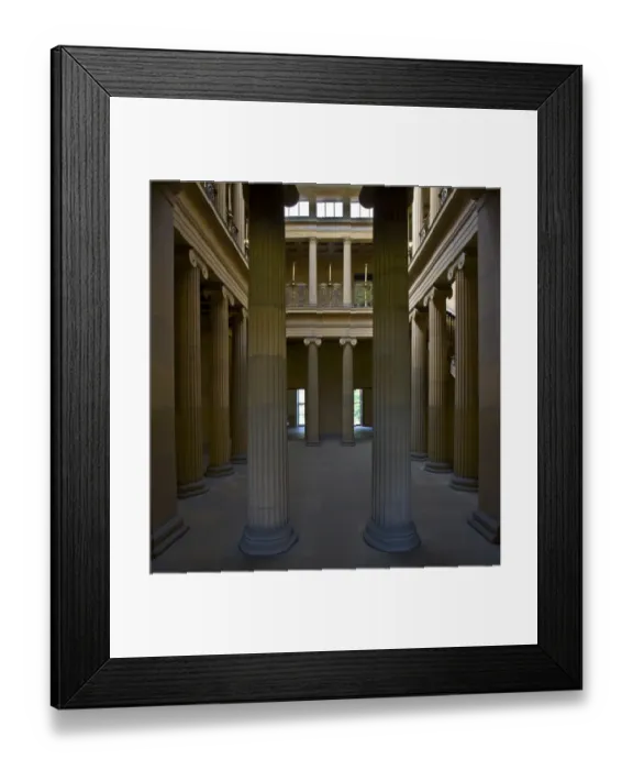 Framed Print : Belsay Hall N090321