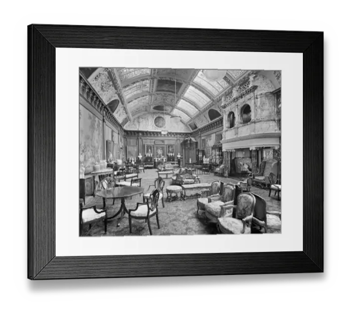 Framed Print : Edwardian music room, Thornton Manor BL17551