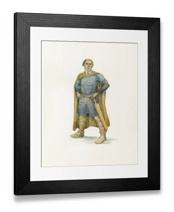 Framed Print : King Harold c. 1066 IC008 / 033 Framed Print : King Harold c. 1066 IC008 / 033