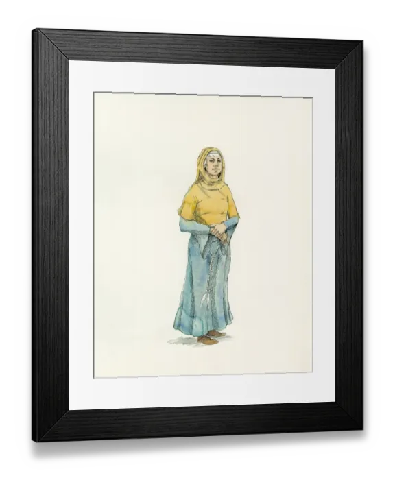 Framed Print : Matilda of Flanders c. 1066 IC008  /  036