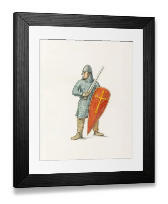 Framed Print : Norman knight c. 1066 IC008 / 039 Framed Print : Norman knight c. 1066 IC008 / 039