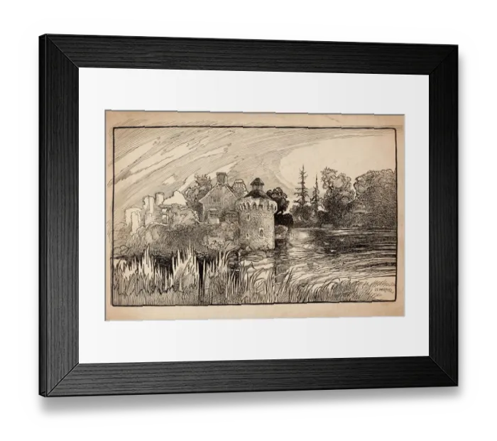 Framed Print : Scotney Old Castle CGH01_01_1040