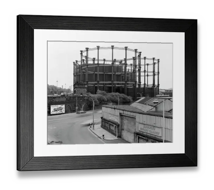 Framed Print : Gas holders, Kings Cross DD004573