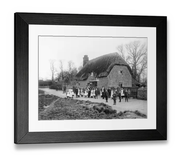 Framed Print : School children in 1900 BB97_11854