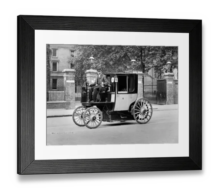Framed Print : Electric motor cab CC97_01366