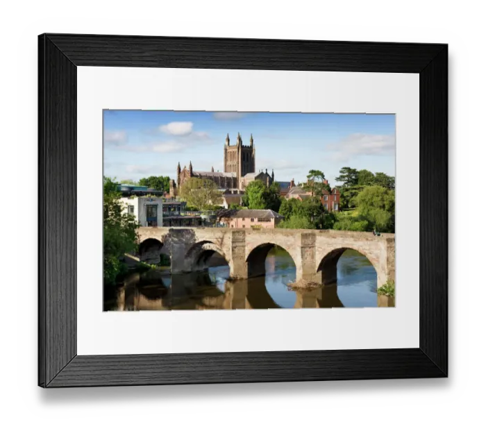 Framed Print : Hereford Cathedral N090335 Framed Print : Hereford Cathedral N090335