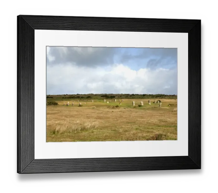 Framed Print : Hurlers Stone Circles N061067