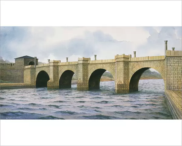 Hadrians Wall: Chesters Bridge Abutment J860092
