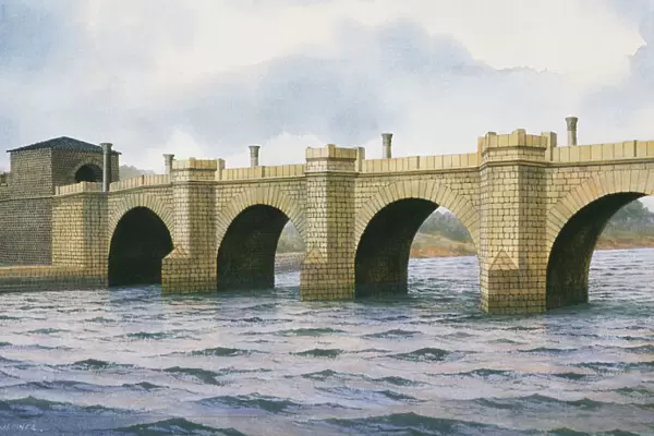 Hadrians Wall: Chesters Bridge Abutment J860092