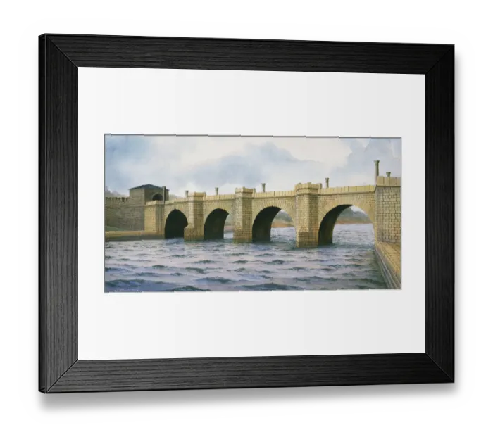 Framed Print : Hadrians Wall: Chesters Bridge Abutment J860092
