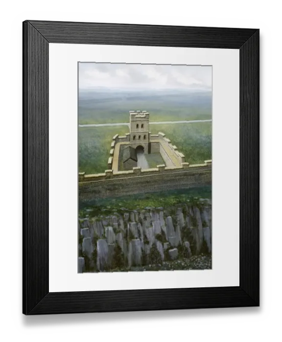 Framed Print : Hadrians Wall: Sewingshields Wall J930078