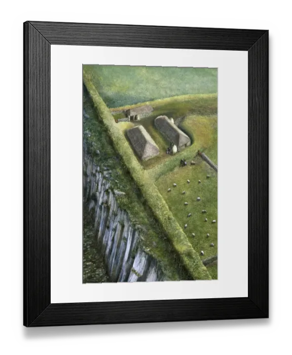 Framed Print : Hadrians Wall: Sewingshields Wall J930079
