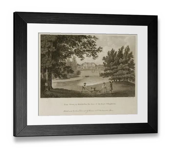 Framed Print : Kenwood House engraving K900331