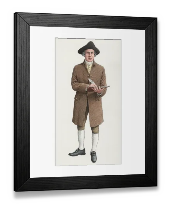 Framed Print : Abraham Tovey, master gunner N100003