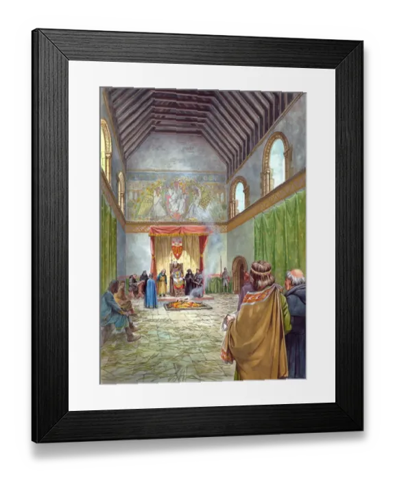 Framed Print : The Great Hall, Sherborne Castle J960264