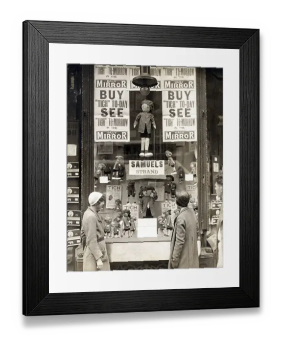 Framed Print : Tich window display SAM01_04_0048
