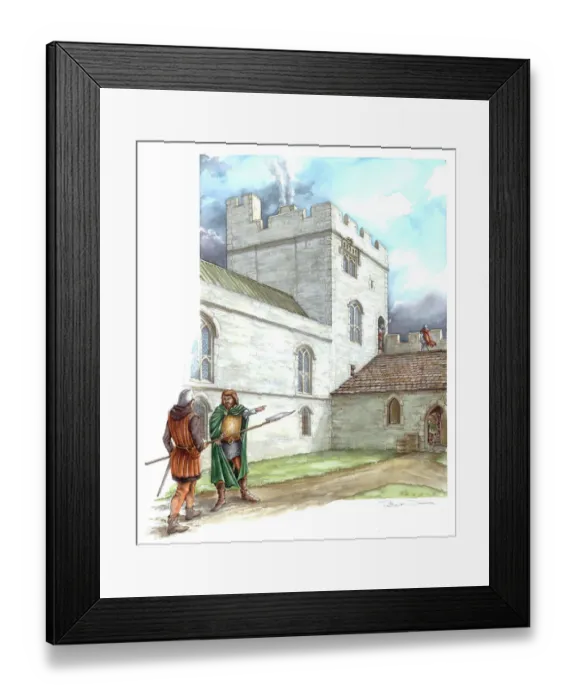 Framed Print : Portchester Castle J910018 Framed Print : Portchester Castle J910018
