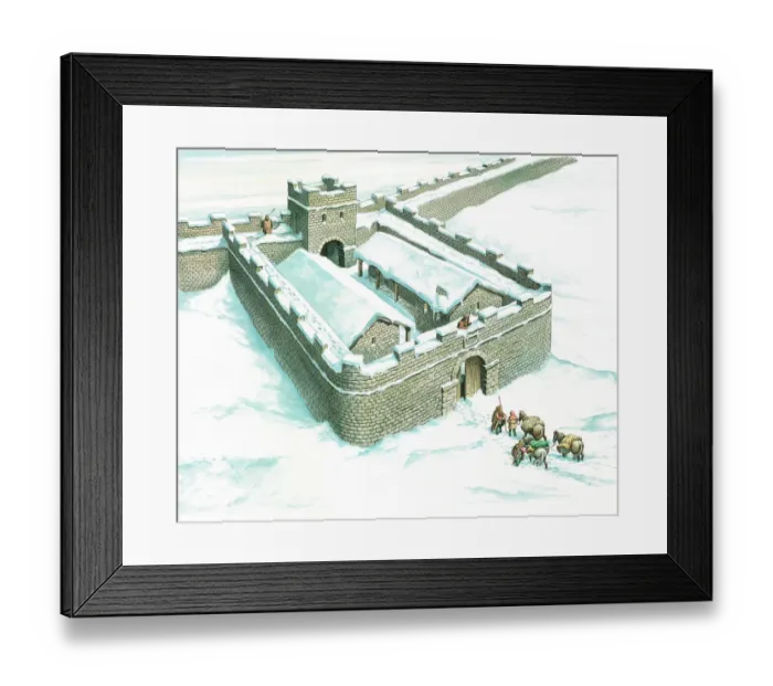 Framed Print : Hadrians Wall Winshields Milecastle N980002 Framed Print : Hadrians Wall Winshields Milecastle N980002