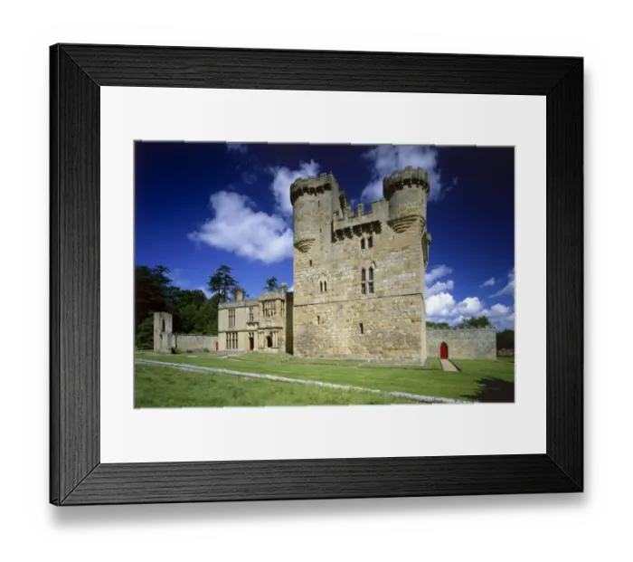 Framed Print : Belsay Castle K021990
