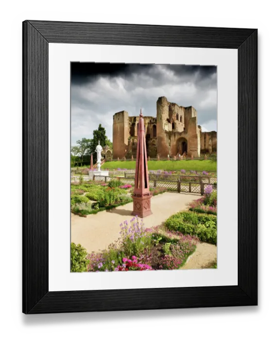 Framed Print : Kenilworth Castle Elizabethan Garden N090442