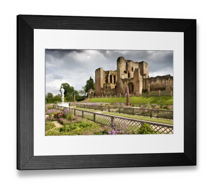Framed Print : Kenilworth Castle Elizabethan Garden N090443 Framed Print : Kenilworth Castle Elizabethan Garden N090443