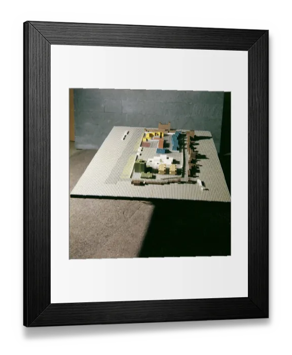 Framed Print : Model of embassy in Japan P_Y08071_001