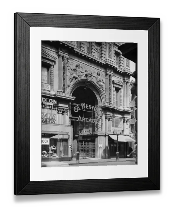 Framed Print : Great Western Arcade Birmingham, 1941 a42_00436 Framed Print : Great Western Arcade Birmingham, 1941 a42_00436